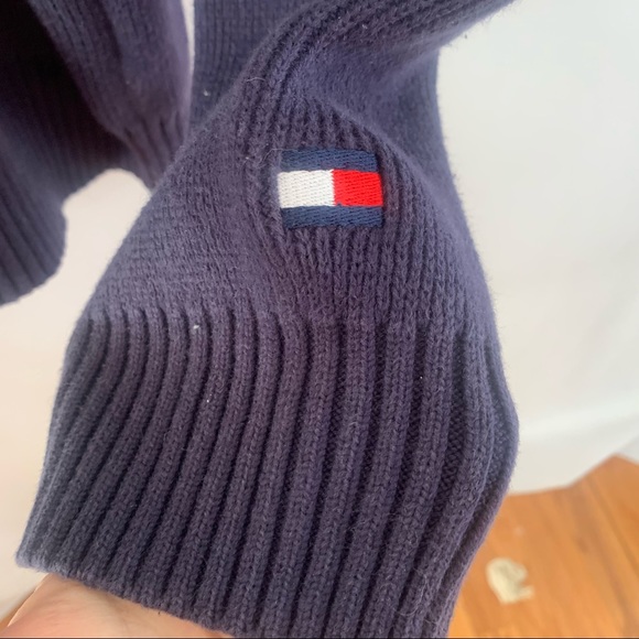 Tommy Hilfiger Sweater Vtg Classic Retro Flag Logo Colorblock Pullover Men XXL - Picture 4 of 6
